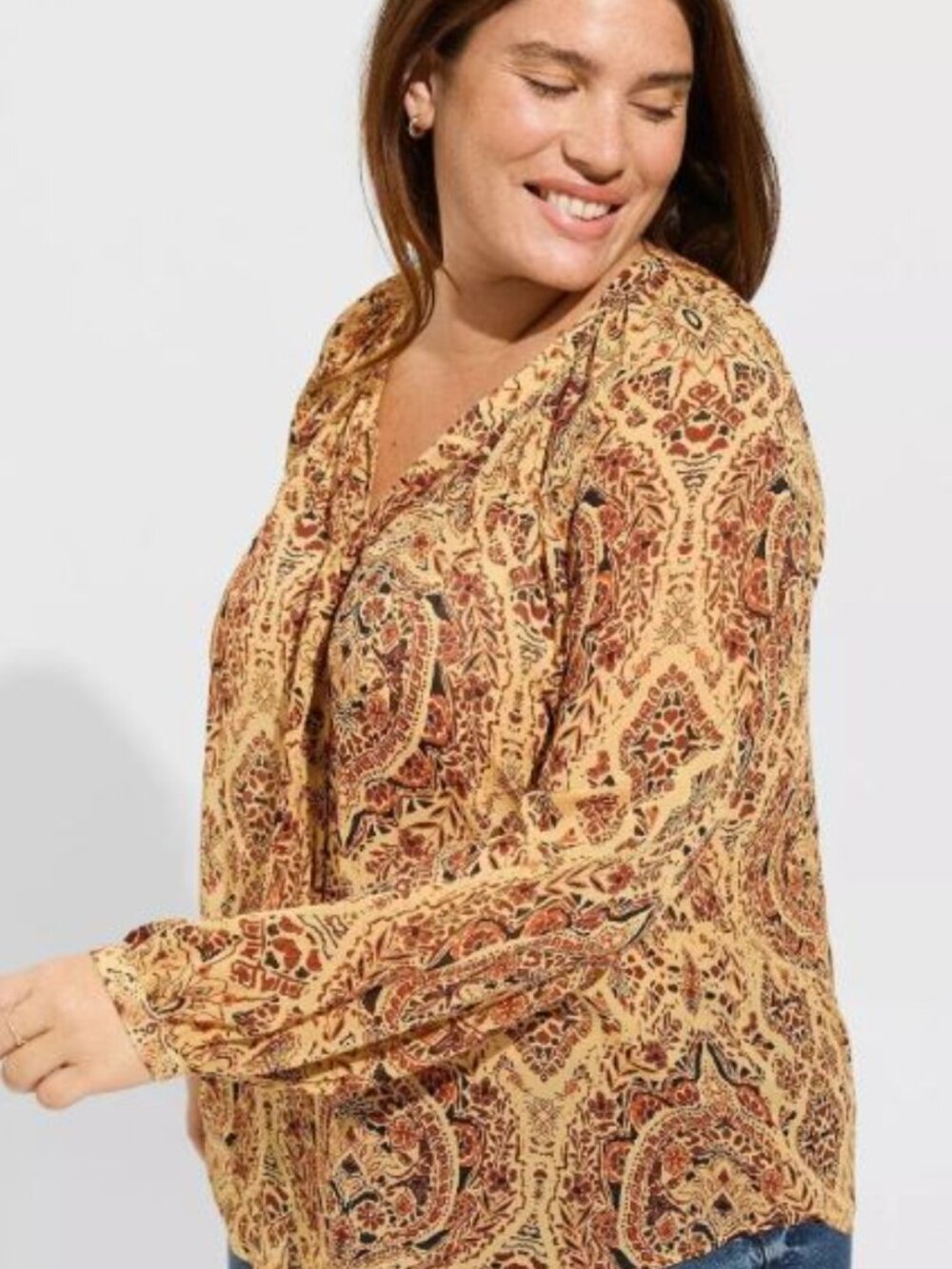 Torrid Crinkle Chiffon Raglan Shirt Blouse 4X